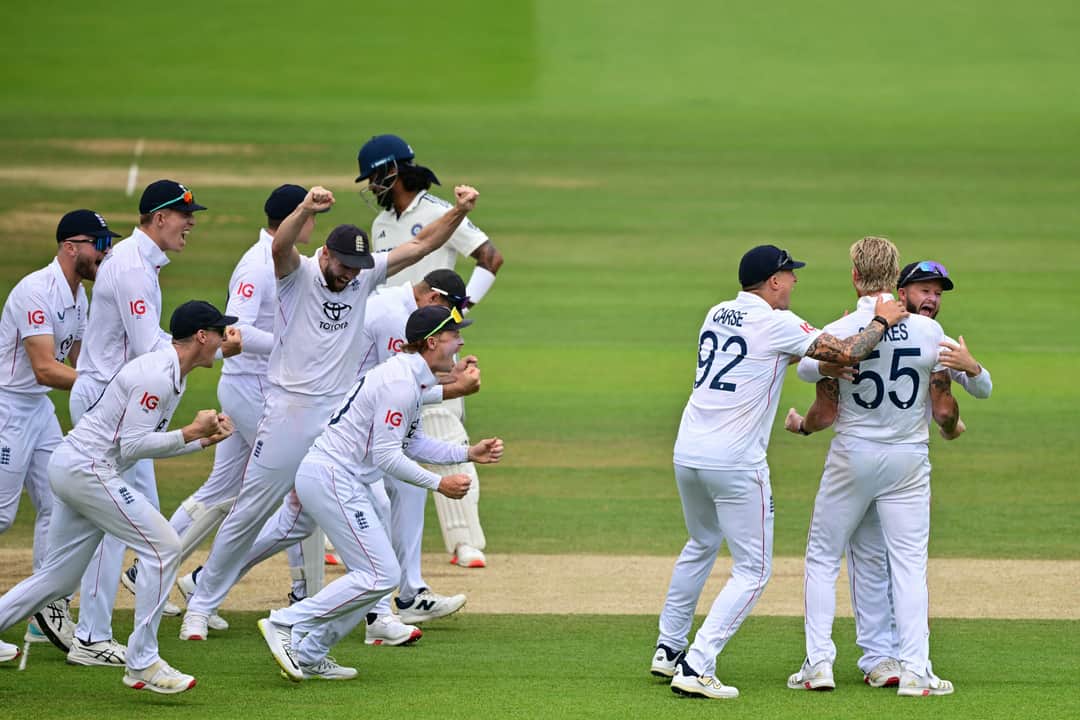 Ben Stokes dismissing KL Rahul on Day 5 at Lord's