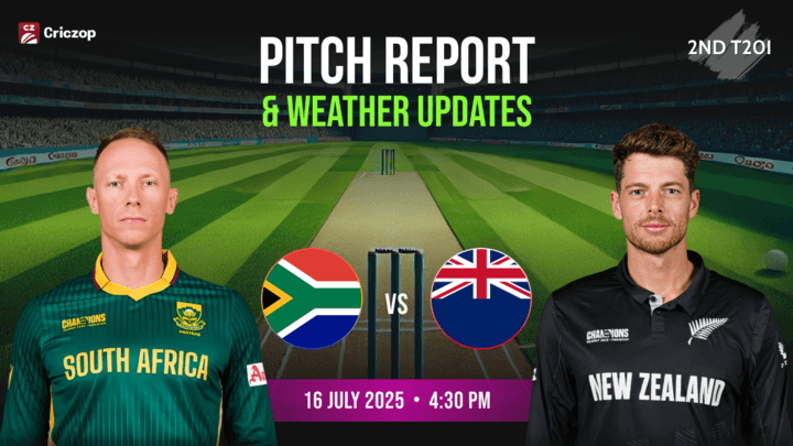 SA vs NZ 2nd T20I  Pitch Report Zimbabwe Tri-Series 2025 
